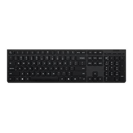 Lenovo Professional Wireless Rechargeable Keyboard | Keyboard | Wireless | Lithuanian | Bluetooth | Grey