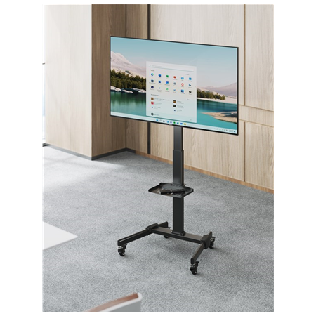 Goobay Floor stand | TV Presentation Stand Basic, Size L | Height adjustment | 37-70 " | Maximum weight (capacity) 35 kg | Black