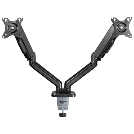 Goobay Desk Mount | Double Monitor Mount with Gas Spring | Swivel, Tilt, Rotation | 17-32 " | Maximum weight (capacity) 9 kg | B