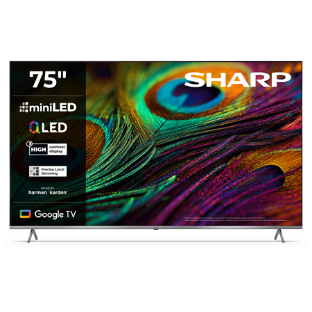 Sharp 4K QLED TV | 75JP7265E | 75 | Smart TV | Google TV | UHD