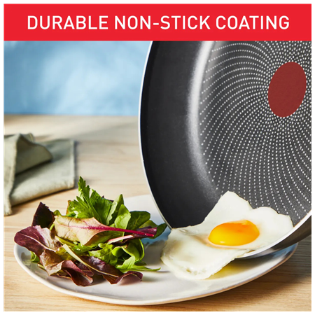 TEFAL Pan | H0560742 | Frying | Diameter 30 cm | Suitable for induction hob | Fixed handle | Black