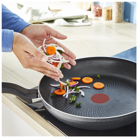 TEFAL Pan | H0560642 | Frying | Diameter 28 cm | Suitable for induction hob | Fixed handle | Black