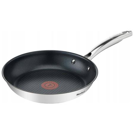 TEFAL Pan | G7320434 Duetto+ | Frying | Diameter 24 cm | Suitable for induction hob | Fixed handle | Black/Silver