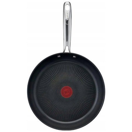 TEFAL Pan | G7320434 Duetto+ | Frying | Diameter 24 cm | Suitable for induction hob | Fixed handle | Black/Silver