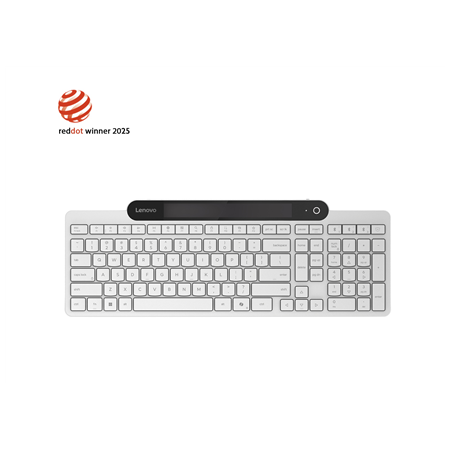 Lenovo 800 Self-Charging Bluetooth Keyboard-US English | Keyboard | Bluetooth | US English | White