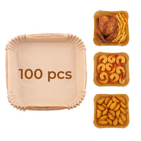Adler | Paper Liners for Air Fryer | AD 6731 | 100 | Dimensions (W x L) 16 x 16 x 4.5 cm