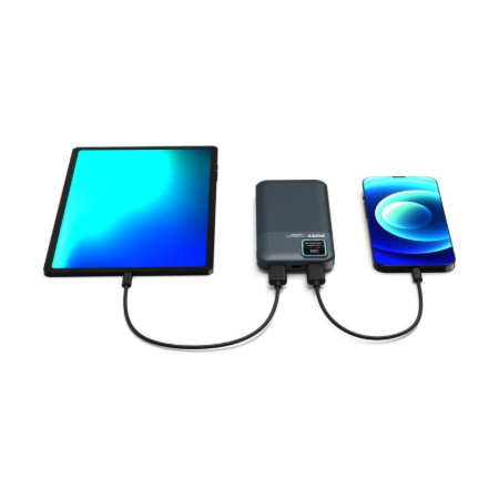 PORT CONNECT | External USB-C battery | 10000 mAh | Blue