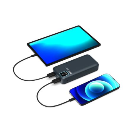 PORT CONNECT External USB-C battery | 20000 mAh | Blue
