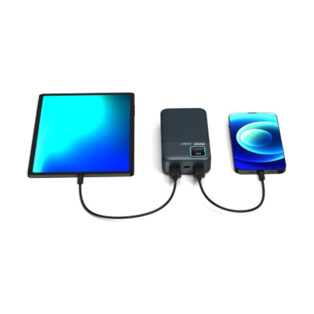 PORT CONNECT External USB-C battery | 20000 mAh | Blue