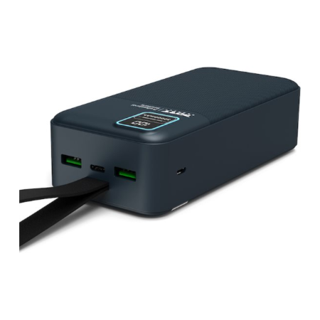 PORT CONNECT External USB-C battery integrated lamp | 30000 mAh | Blue