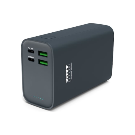 PORT CONNECT External USB-C battery PD | 26800 mAh | Blue