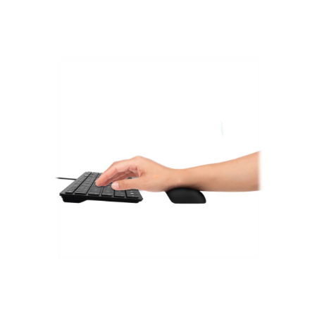 PORT CONNECT | Ergonomic wrist rest for keyboard | Backrest | 60 x 400 x 20 mm | Black