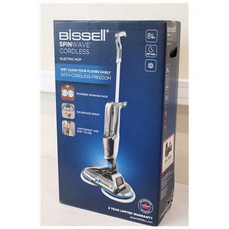 SALE OUT. Bissell Mop | SpinWave | Cordless operating | Washing function | Blue/Titanium | 18 V | DAMAGED PACKAGING