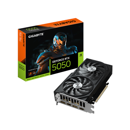 Gigabyte GeForce RTX 5050 WINDFORCE OC V2 8G | NVIDIA | 8 GB | GeForce RTX 5050 | GDDR6 | HDMI ports quantity 2 | PCI-E 5.0