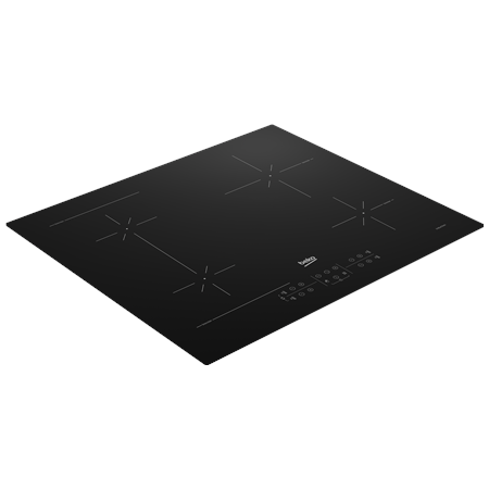 BEKO Hob | HII64200SFMT | Induction | Number of burners/cooking zones 4 | Touch | Timer | Black