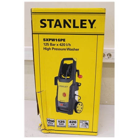 SALE OUT. Stanley Pressure Washer 1600 W | 125 bar | 420 l/h | DAMAGED PACKAGING