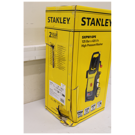 SALE OUT. Stanley Pressure Washer 1600 W | 125 bar | 420 l/h | DAMAGED PACKAGING