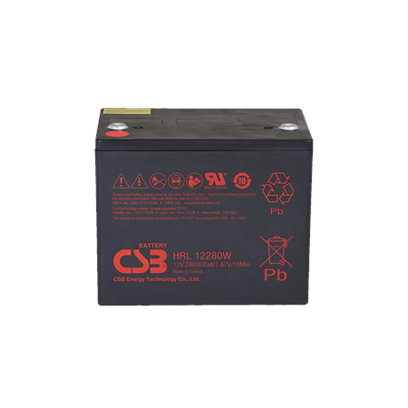 CSB Battery Battery 12V 6Ah 25W Pb F2 | HRL1225W