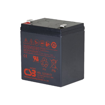 CSB Battery Battery 12V 6Ah 25W Pb F2 | HRL1225W