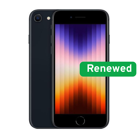 Apple Renew Grade B | iPhone SE (2nd Gen, 2020) | Black | 4.7 " | Retina HD | A13 Bionic | 3 GB | 128 GB | iOS