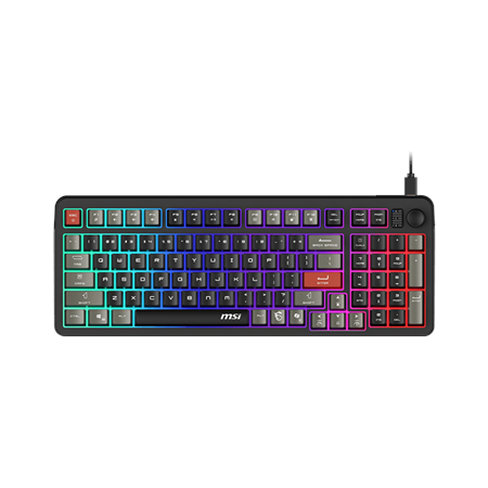 MSI FORGE GK110 US | Gaming keyboard | Wired | US | Black | USB 2.0 | Membrane