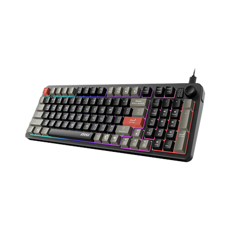 MSI FORGE GK110 US | Gaming keyboard | Wired | US | Black | USB 2.0 | Membrane