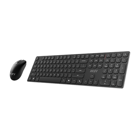 MSI | FORGE K210 | Keyboard and Mouse Set | Wireless | Mouse included | US | Black | Scissor