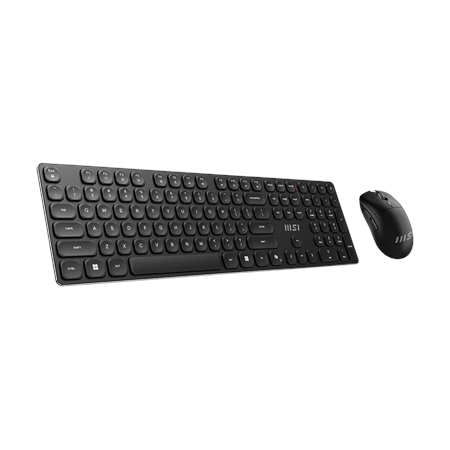 MSI | FORGE K210 | Keyboard and Mouse Set | Wireless | Mouse included | US | Black | Scissor