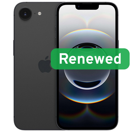 Apple Renew Grade A++ | Apple iPhone 16e | Black | 6.1 " | Super Retina XDR | 128 GB | 5G | iOS