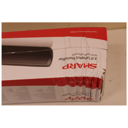 SALE OUT. Sharp HT-SB107 2.0 Compact Soundbar for TV up to 32", HDMI ARC/CEC, Aux-in, Optical, Bluetooth, 65cm, Gloss Black | Ye