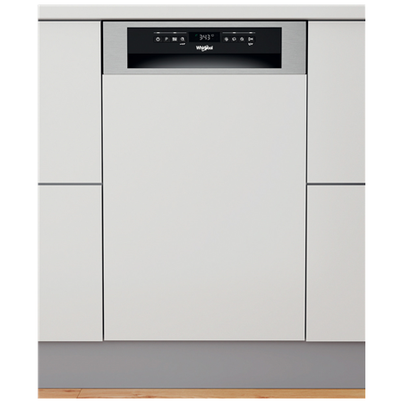 Whirlpool Dishwasher | WSBO 3O34 PF X | Built-in | Width 45 cm | Number of place settings 10 | Number of programs 8 | Energy eff
