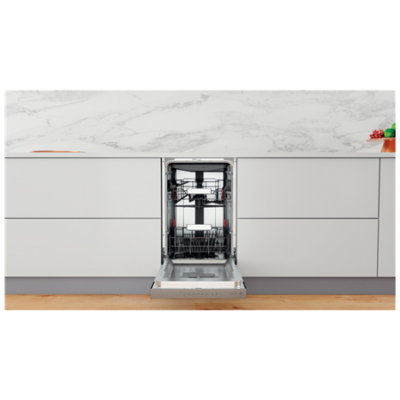 Whirlpool Dishwasher | WSBO 3O34 PF X | Built-in | Width 45 cm | Number of place settings 10 | Number of programs 8 | Energy eff