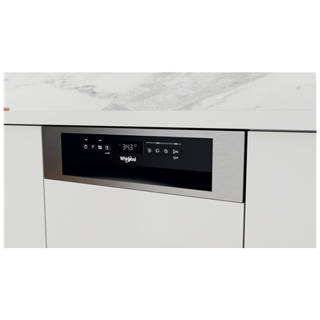 Whirlpool Dishwasher | WSBO 3O34 PF X | Built-in | Width 45 cm | Number of place settings 10 | Number of programs 8 | Energy eff