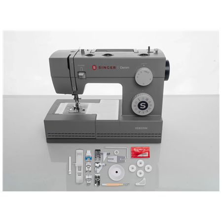 Singer Sewing Machine | HD6335M Denim | Number of stitches 32 | Grey