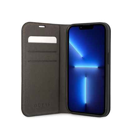 GUESS | Book Case | Apple | iPhone 14 Pro Max | Rubber/Silicone | Black