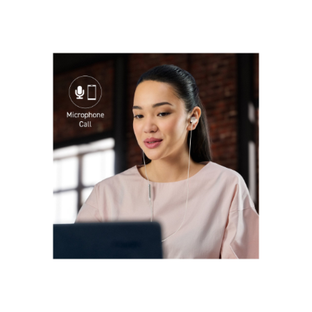 Panasonic Earphones | RP-TCM225DEW | Wired | In-Ear | Microphone | White