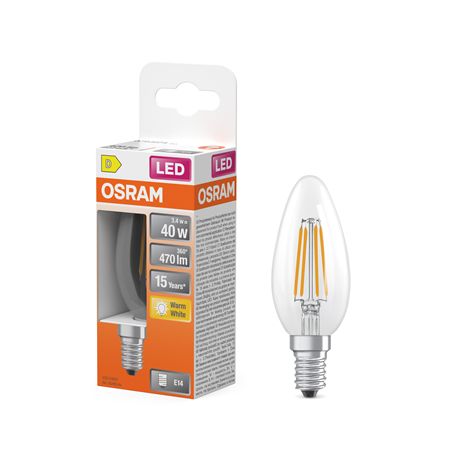 Osram Parathom Classic Filament | E14 | 3.4 W | Warm White
