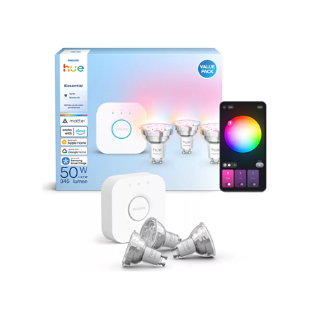Philips Hue E WCA 345 GU10 3kit EU | GU10 | 3 W | 16 million colors, White and colored light