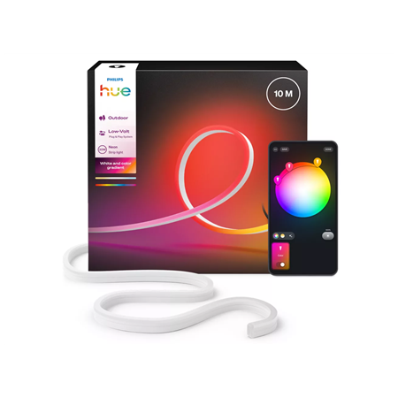 Philips Hue Neon Lightstrip for outdoor use, 10 m | 30 W | Bluetooth, Zigbee