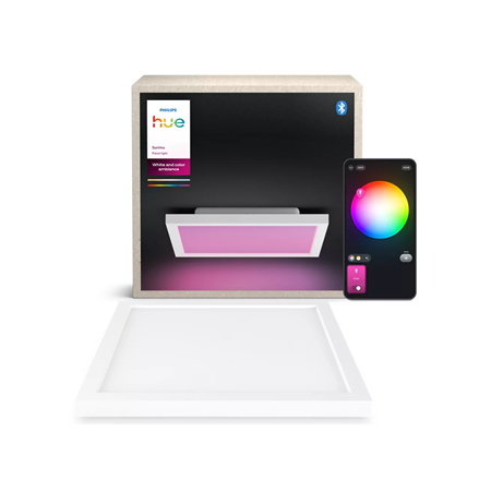 Philips Hue Surimu Panel Square Small | 2000-6500 K, Hue White and Color Ambiance