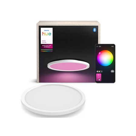 Philips Hue Surimu round panel light, 39.5 cm | Bluetooth, Zigbee