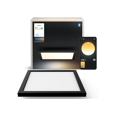 Philips Hue Aurelle square panel light, Black | 2200-6500 Hue White Ambiance
