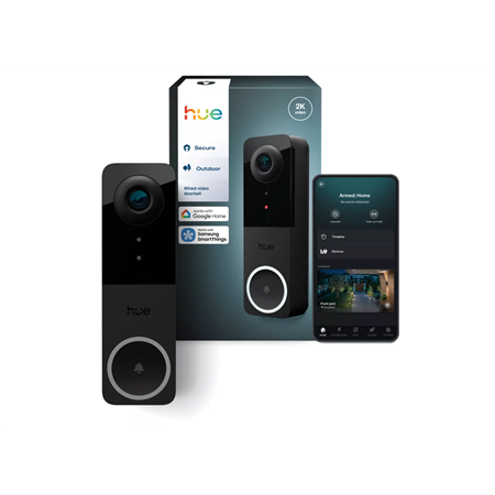 Philips Hue Video Doorbell Camera, EU/UK | Black