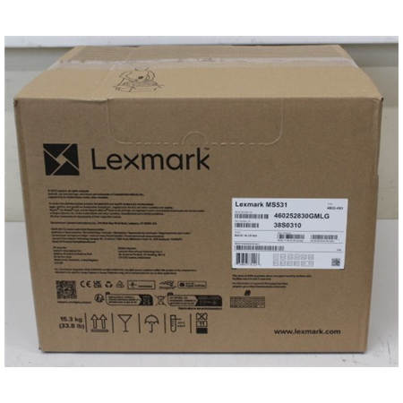 SALE OUT. Lexmark MS531dw Black and White Laser Printer | SALE OUT. Lexmark MS531dw | Mono | Laser | Printer | Wi-Fi | DAMAGED P
