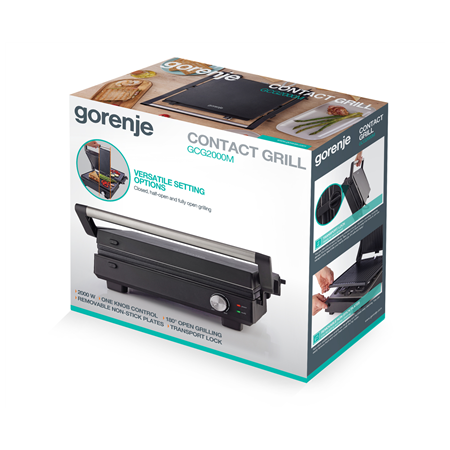 Gorenje Multifunctional Grill | GCG2000M | Grill | Black