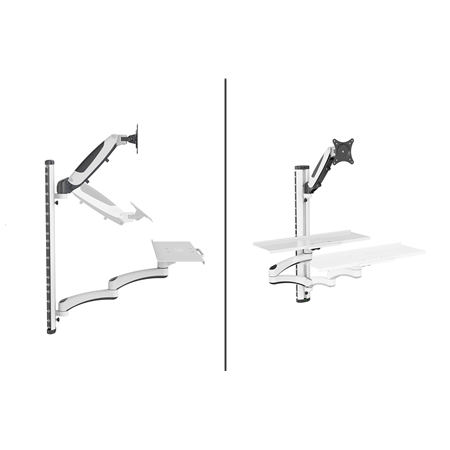 Digitus Wall mount | DA-90451 | Rotate, Swivel | 32 " | Maximum weight (capacity) 8 kg | White/Black