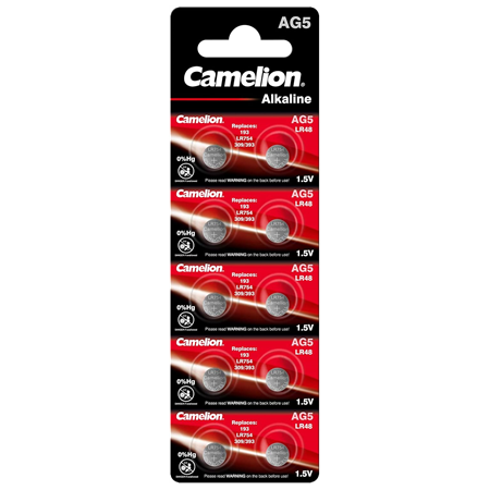 Camelion AG5/LR754/393/193 | Alkaline | 10 pc(s)
