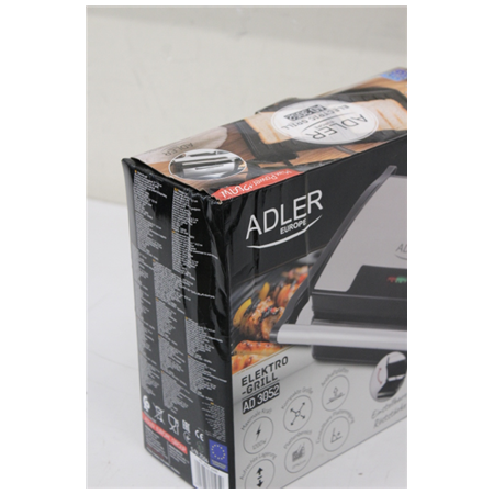 SALE OUT. Adler AD 3052 Electric grill, Non-stick grill plates | Adler Electric Grill | AD 3052 | Table | 1200 W | Stainless ste