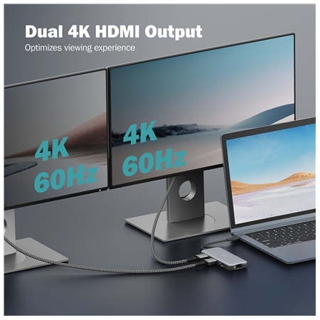 Digitus USB-C docking station, 8-port | DA-70915 | Ethernet LAN (RJ-45) ports 1 | HDMI ports quantity 2