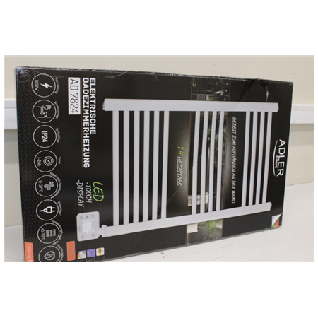 SALE OUT. Adler AD 7824 LED Electric Bathroom Radiator, White | Adler LED Electric Bathroom Radiator | AD 7824 | Radiator | 600